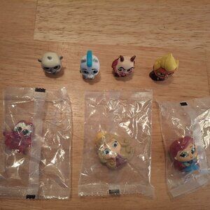 Disney Doorables Lot of 7 From Mermaid, Hercules, Sleeping B, Raya